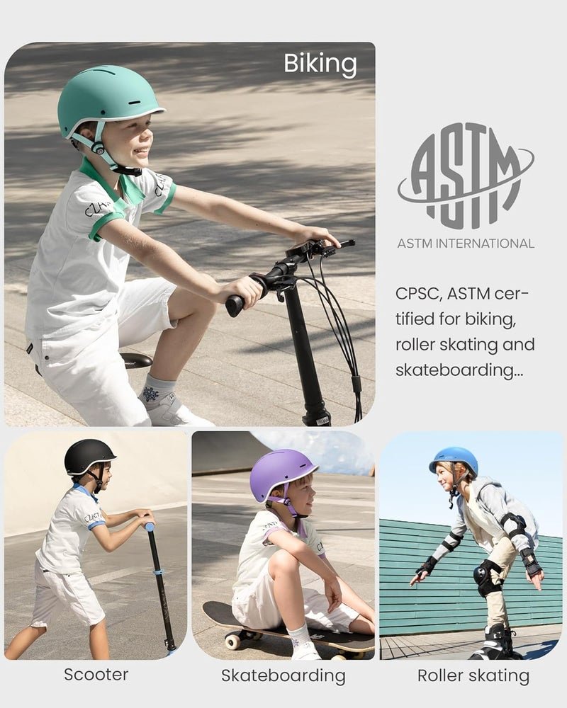 OutdoorMaster Toddler Helmet, Toddler Bike Helmet, Bike Helmet for Youth Boys & Girls, Kids Helmet with Visor, Dial Fit Adjustment Ventilation Multi-Sport Helmet for Bicycle Skate Scooter Longboard - Image 5